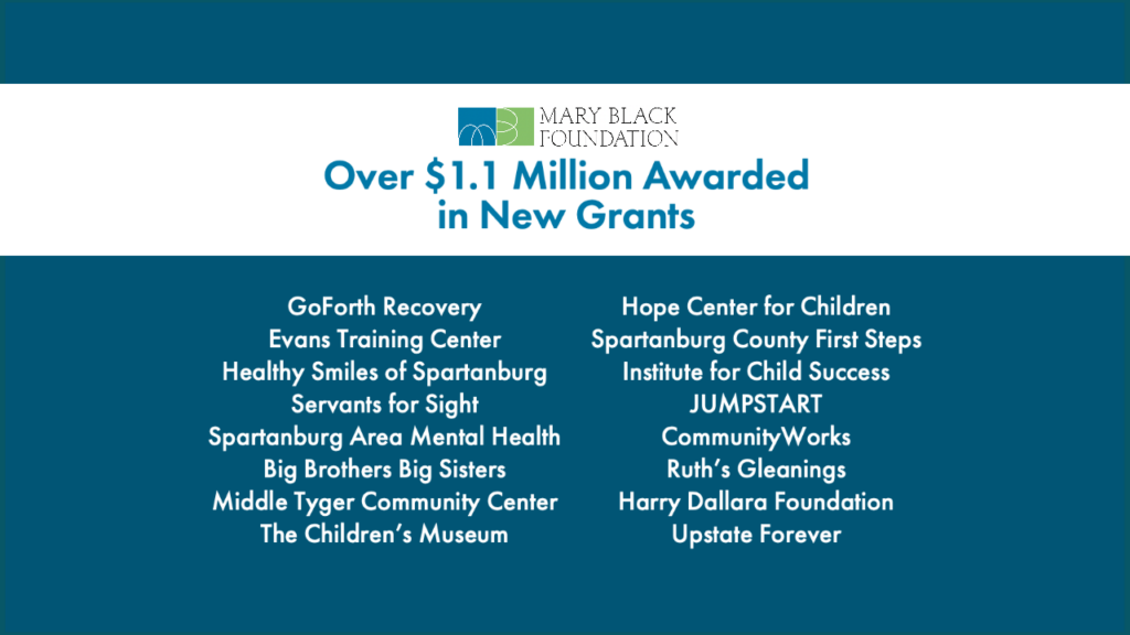Over $1.1 Million Awarded in New Grants