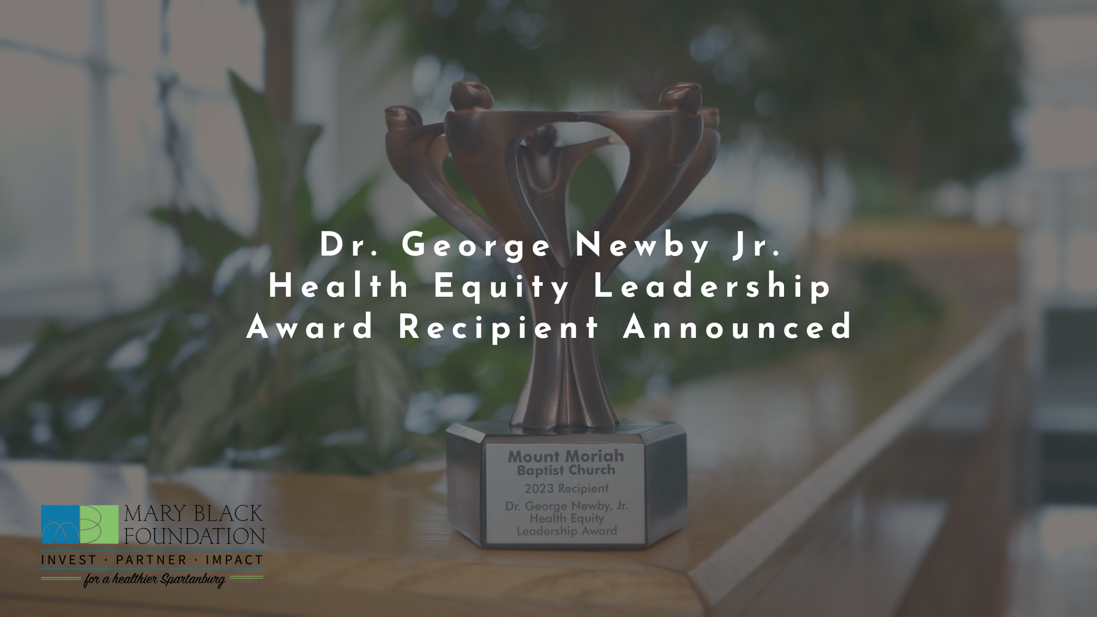 Mount Moriah Recognized As 2023 Dr. George Newby Jr. Healthy Equity ...